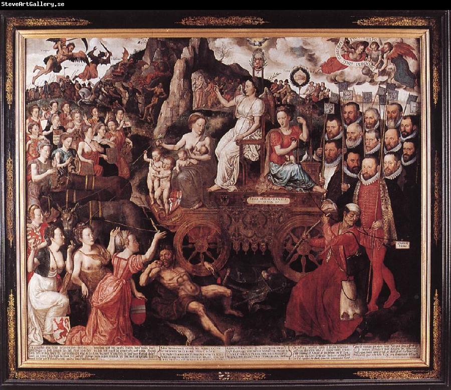 CLAEISSENS, Pieter the Younger Allegory of the 1577 Peace in the Low Countries dfg